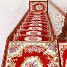 1x Self-adhesive Euro Chenille Rug Stair Treads Mat Carpet Non-slip Backing Home