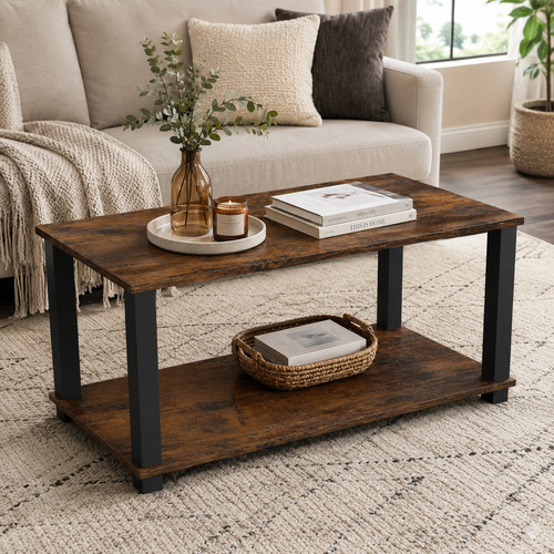 Coffee table tier - tier, brown