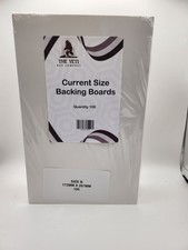 100 Pack White Comic Back