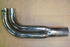 AC Cobra 427 stainless steel side pipe section