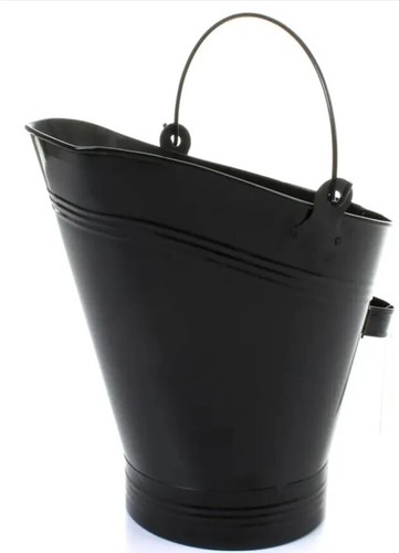 Fireplace metal coal bucket - metal,