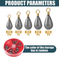 22pc fishing sinkers weights - fishing,