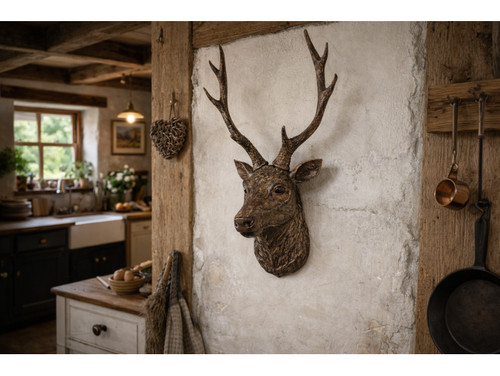 Stag head wall mounted - stag,