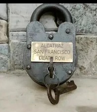 Lock Vintage 5'' padlock Antique old heavy iron Working lock with 2 key