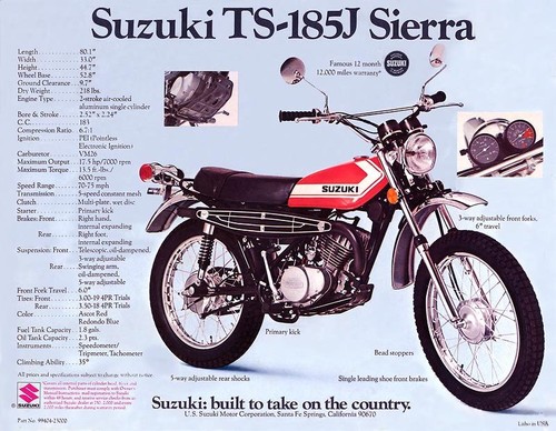 1972 suzuki 185j sierra - 1972,