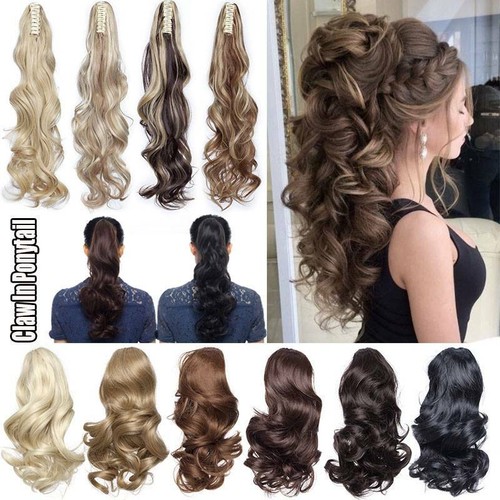 Wavy real thick hair claw - wavy,