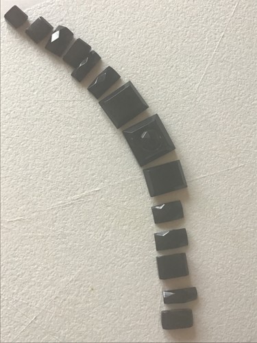 Whitby jet bracelet links - whitby,