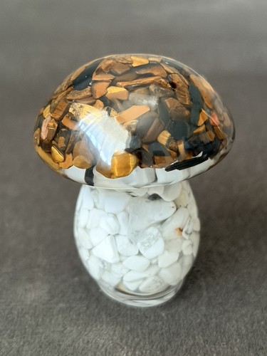 Mushroom figurine natural - mushroom,