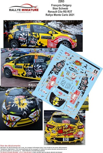 Decals ref 2263 renault - ref,