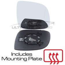 Wing Mirror Glass VW Transporter T5 Van 2010-2016 Heated Aspherical Drivers Side