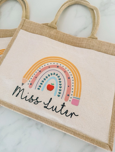 Teacher gifts rainbow print - rainbow,