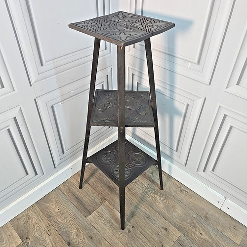 Antique plant stand - stand, arts