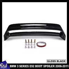 REAR BOOT SPOILER WING LIP FOR BMW 3 SERIES E92 2006-2011 HIGH KICK GLOSS BLACK