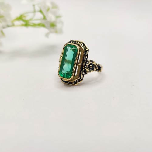 925 silver created emerald - 925,