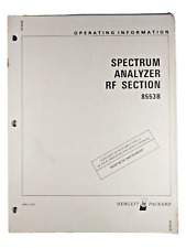 HP 8553B Spectrum Analyzer RF Section - Operating Instructions