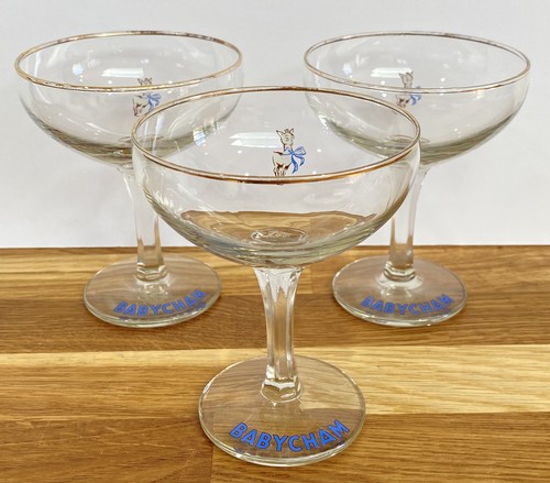 Babycham glasses retro - babycham,