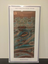 100% Pure Silk Stole Scarf 20