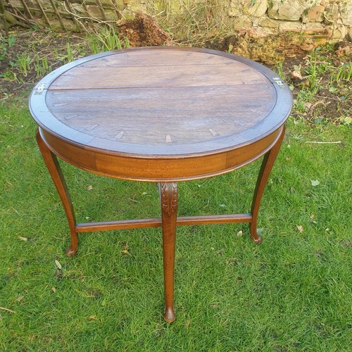 Antique edwardian oak round - edwardian,