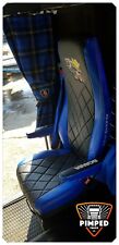 SEATS COVERS SCANIA R/P/G/S-series Full ECO LEATHER 2 different seats blue&black