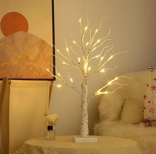 2ft led white - twig, tree