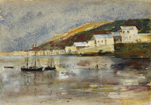 Watercolour newlyn artist - by,