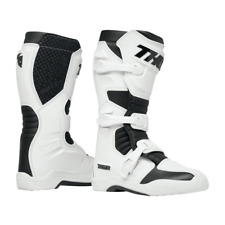2025 Thor Blitz XR Kids Motocross MX Offroad Race Boots White Black Youth