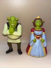 Shrek & Fiona Vinyl Figure Toy Bath Water 2015 DWA Official Chunky Ogre RARE