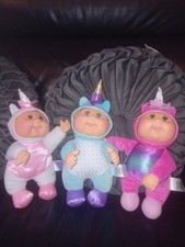 Cabbage Patch Kids Unicorn Dolls X3. vgc