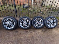 JAGUAR XF X250 SET OF 4 17" ALLOY WHEELS WITH TYRES CX23-DB