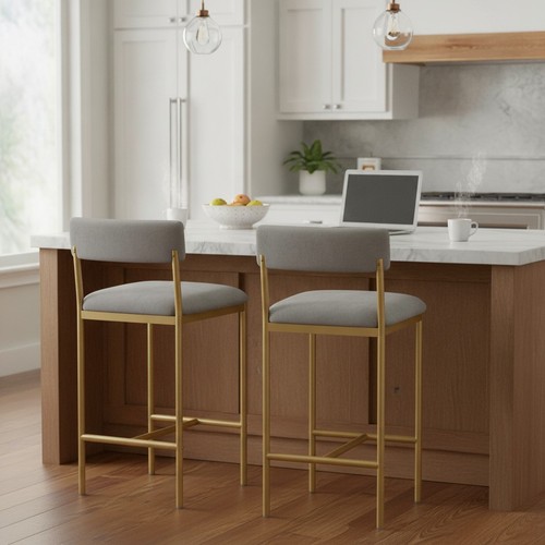 Gold grey pc upholstered - &,