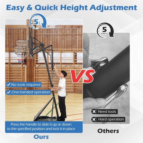 Adjustable basketball goal - adjustable,