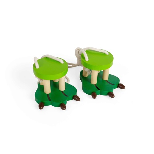 Bigjigs toys wooden crocodile - wooden,