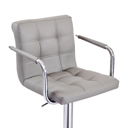 Faux leather barstool chrome - barstool,
