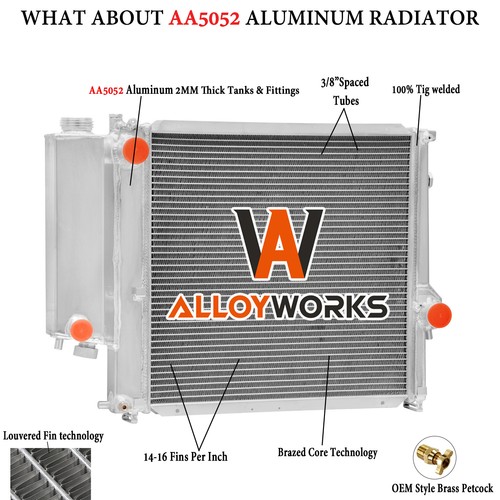 Row aluminum radiator for - 3-row,