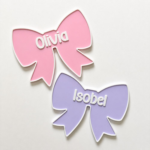 Personalised bow door sign - personalised, –