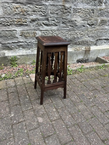 Vintage wooden plant stand - wooden,