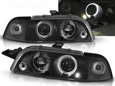 headlights for FIAT PUNTO 1 1993 1994 1995 1996 1997-1999 angel eyes black LHD