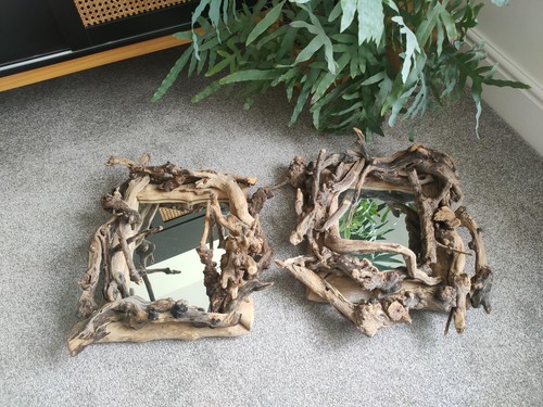 Driftwood wall mirror vintage - mirror,