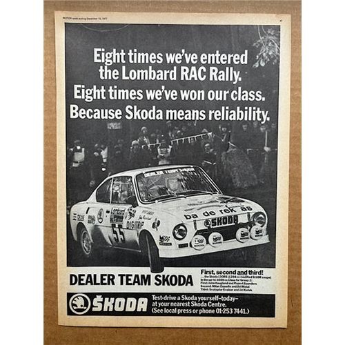 Skoda s110r coupe rally car - s110r,