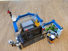 Playmobil police station - with criminal, police figures, motorbike and more