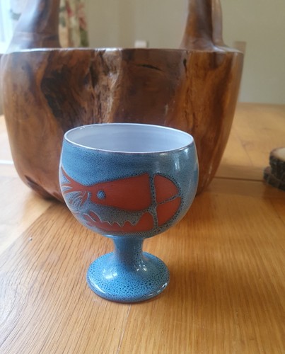 Wellhouse pottery blue prawn - pottery,