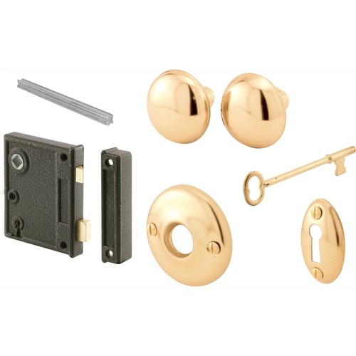 Cast steel lock set brass - steel,