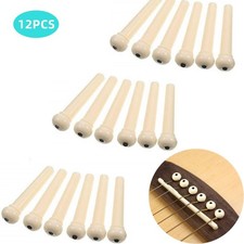 Bridge Pins Acoustic Guitar String End Peg Fixed Holder Tool/Accessories 12 Pcs