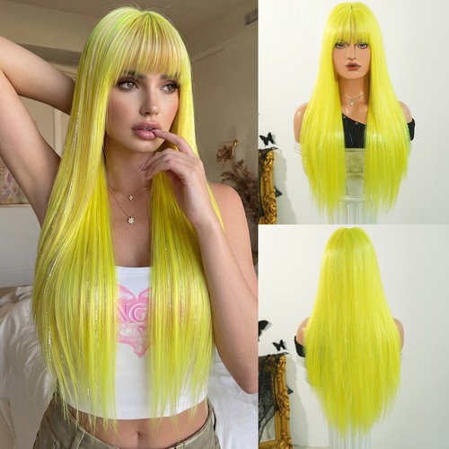 Inch yellow long straight - yellow,