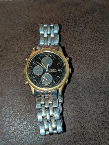 Seiko 5t52 6a39 quartz - seiko, 5t52-6a39