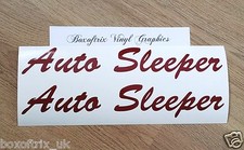Auto Sleeper Motorhome Decals Stickers Choice Sizes/Colours - 2 Piece