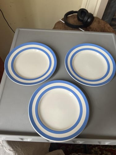 Green cornishware 17 5cm - t, g