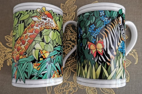 Pair dunoon stoneware mugs - pair,