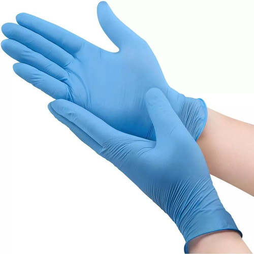 Blue vinyl disposable gloves - vinyl,