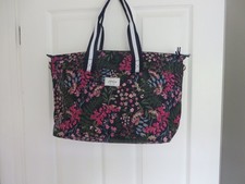 Joules, Navy Floral Shopper